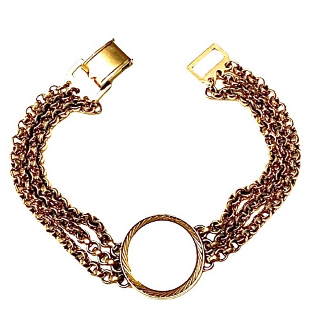 SPIEDEL Vintage Gold Engraveable ID Bracelet